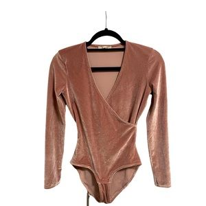 Madewell Velvet Bodysuit